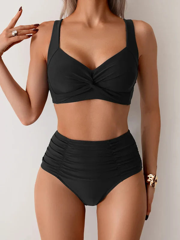 LILIANA | Bikini Bandeau Model met Buikcontrole en Elegante Strandstijl