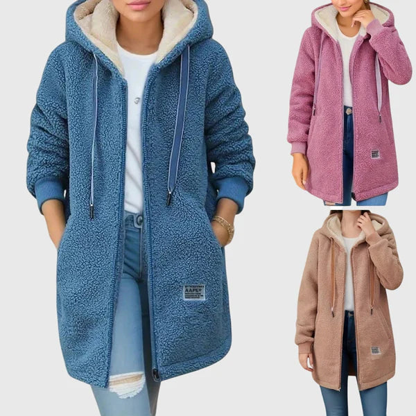 ELENA | Warme Fleece Jas met Comfortabele Pasvorm en Casual Elegant