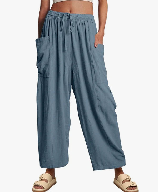 GABRIELLA | Zomerbroek met Wijde Pijpen voor Maximale Comfort en Elegante Dagstijl