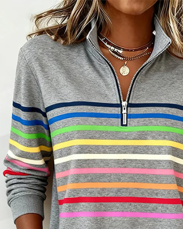 SANNE | Casual Sweater met Comfort en Kleurrijke Stijl voor Elke Dag