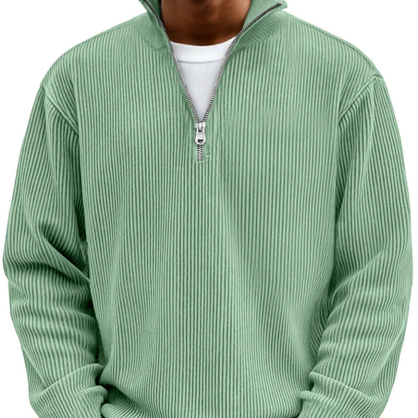 Finn | Elegante trui met ritskraag