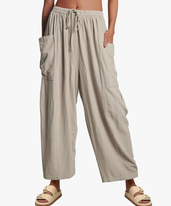 GABRIELLA | Zomerbroek met Wijde Pijpen voor Maximale Comfort en Elegante Dagstijl