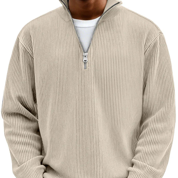 Finn | Elegante trui met ritskraag