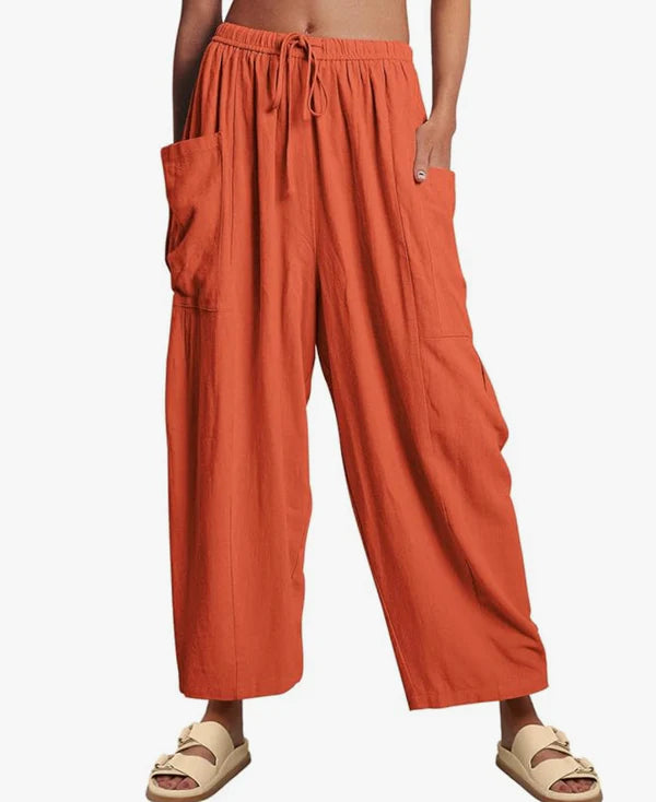 GABRIELLA | Zomerbroek met Wijde Pijpen voor Maximale Comfort en Elegante Dagstijl