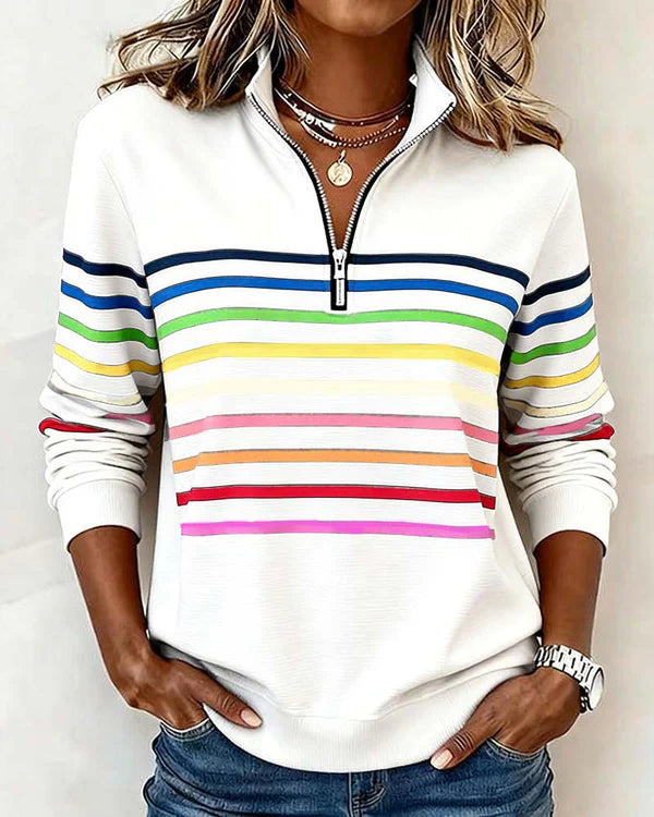 SANNE | Casual Sweater met Comfort en Kleurrijke Stijl voor Elke Dag