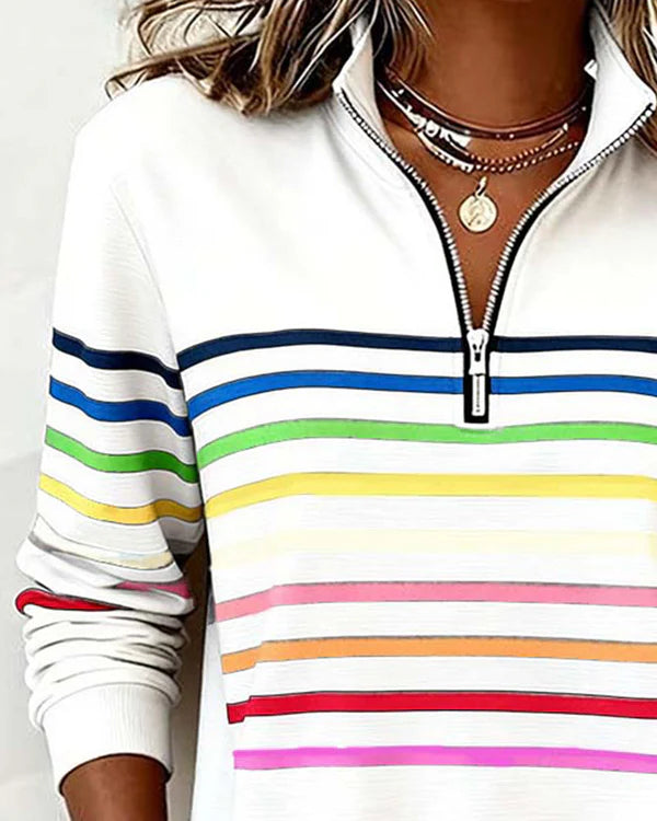 SANNE | Casual Sweater met Comfort en Kleurrijke Stijl voor Elke Dag